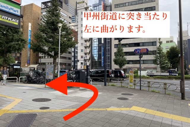 東京鍼灸新宿院の加藤レディスクリニックからの経路7