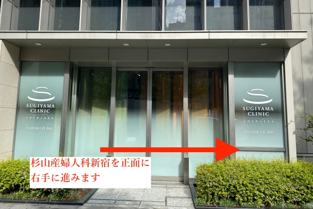 東京鍼灸新宿院の杉山産婦人科からの経路1
